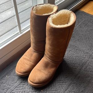 Chestnut Brown tall UGG boots